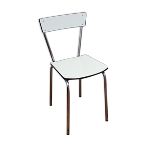 Chaise formica blanc et noir années