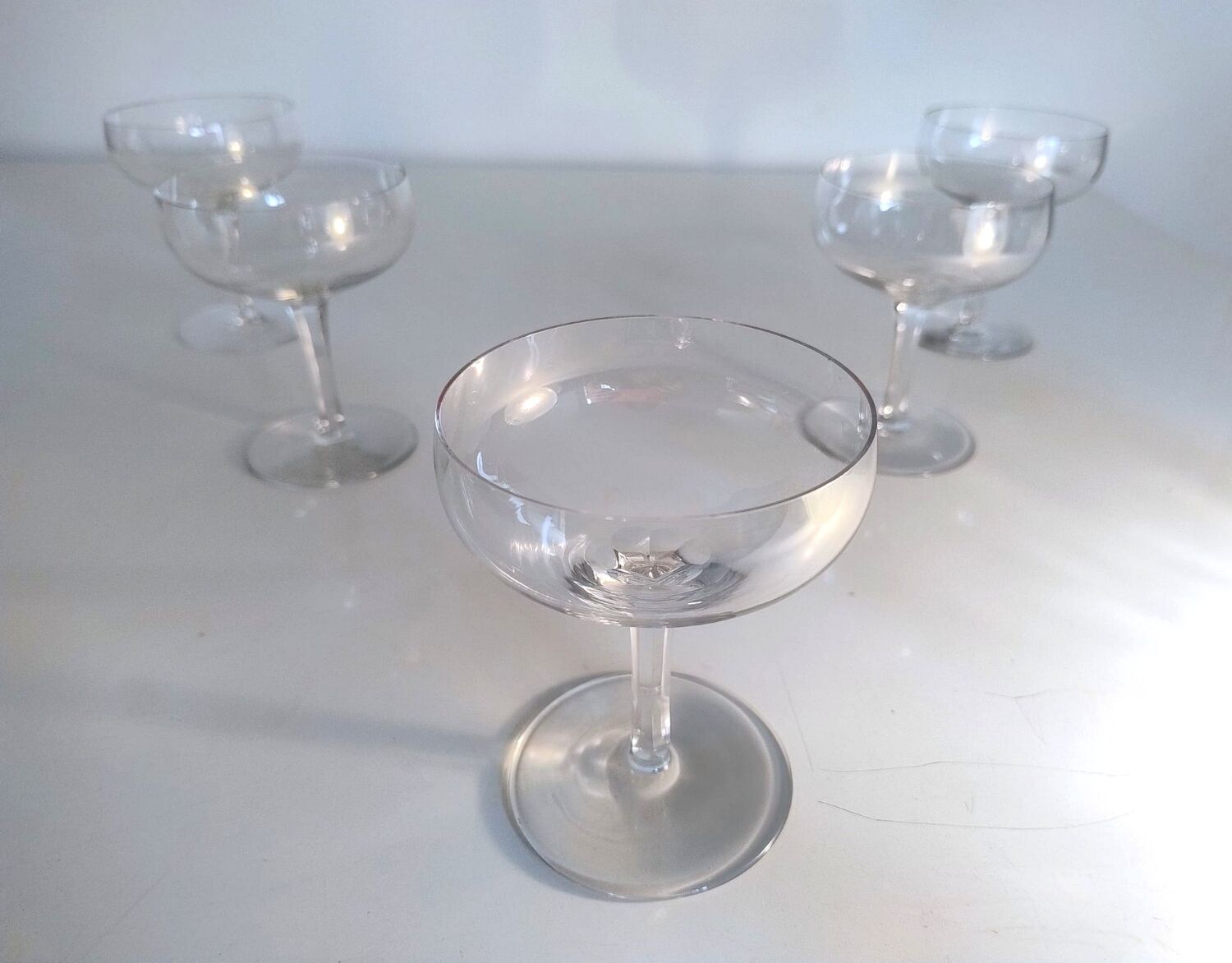 5 coupes de champagne Baccarat - v. 1933 Perfection