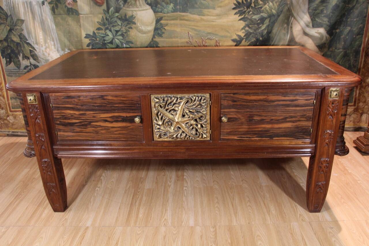 Art Deco flat desk and executive chair by Jules Cayette