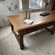 Solid walnut farmhouse castle table 1900 XXL