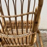 Joli rocking chair en rotin