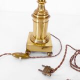 Neoclassical Directoire style column lamp in brass - 1970