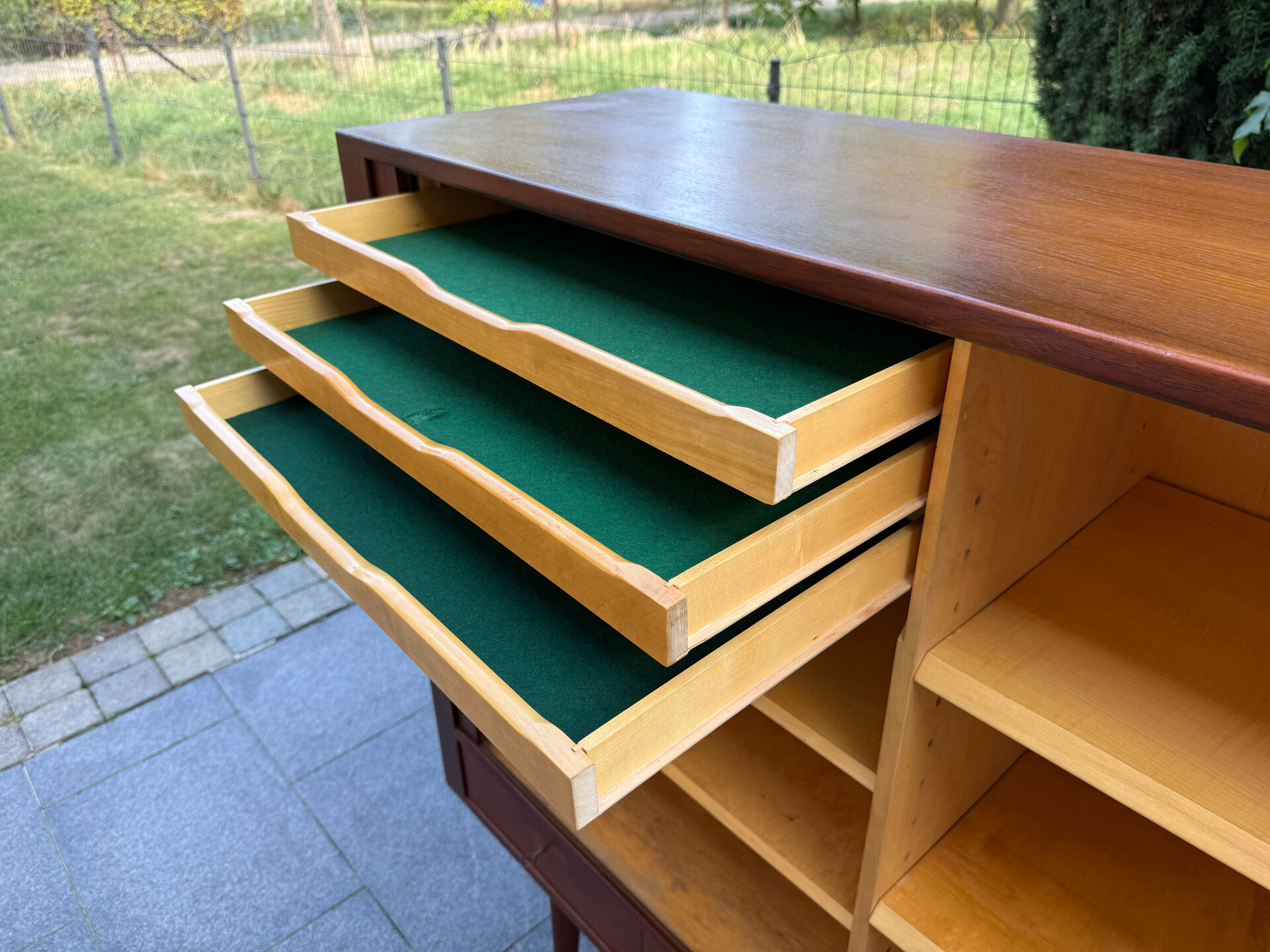 Scandinavian high buffet from the 1960s.