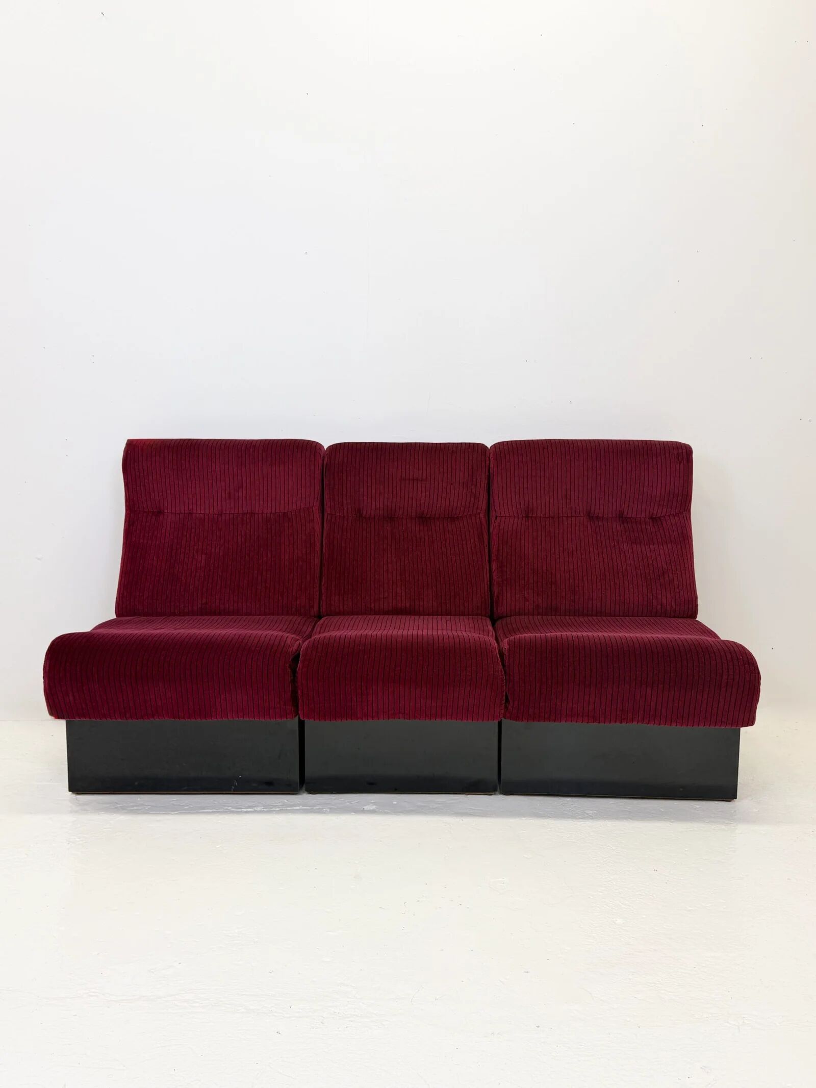 Canapé modulable « Cinema », 3 chauffeuses — Italie, 1970s