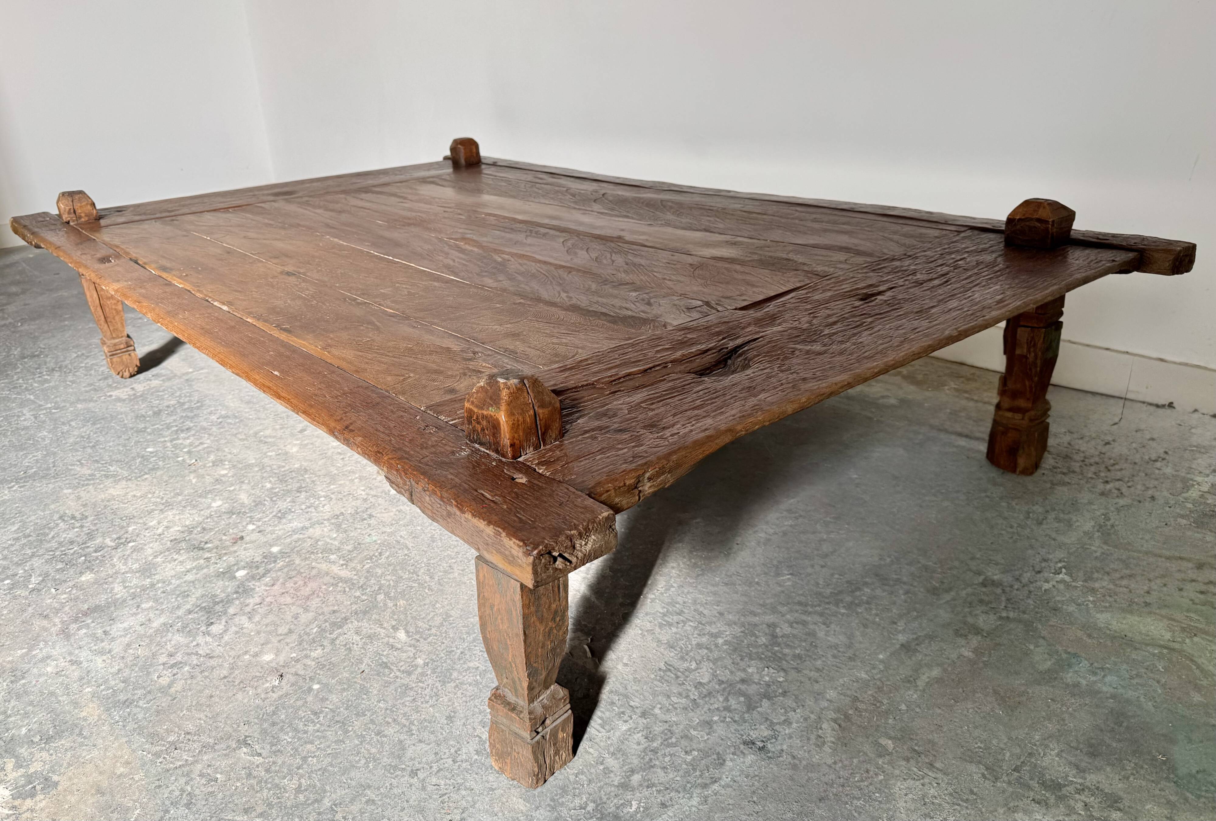 Large Antique Indonesian Coffee Table