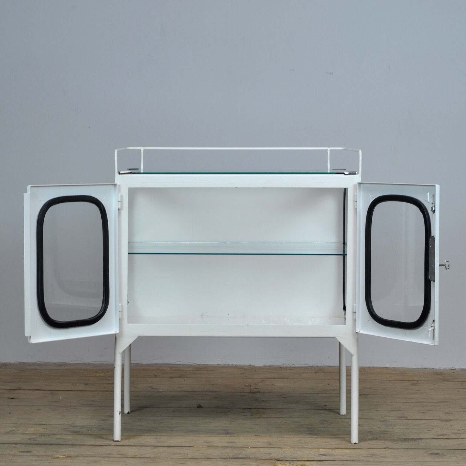 Vintage medical showcase, 1970's