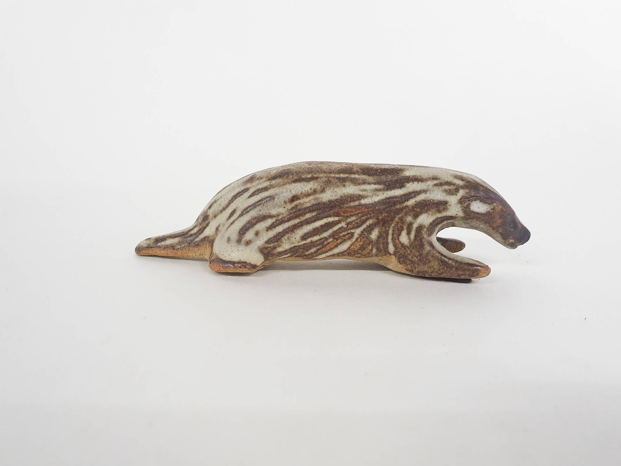 Small ceramic skunk sculpture by Tremar Pottery, United Kingdom