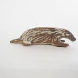 Small ceramic skunk sculpture by Tremar Pottery, United Kingdom