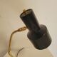 Vintage black and brass lamp from the 1970s