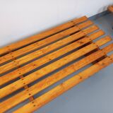 Pair of vintage  Perriand style  pine benches