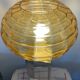 Vintage lamp in amber glass and aluminum