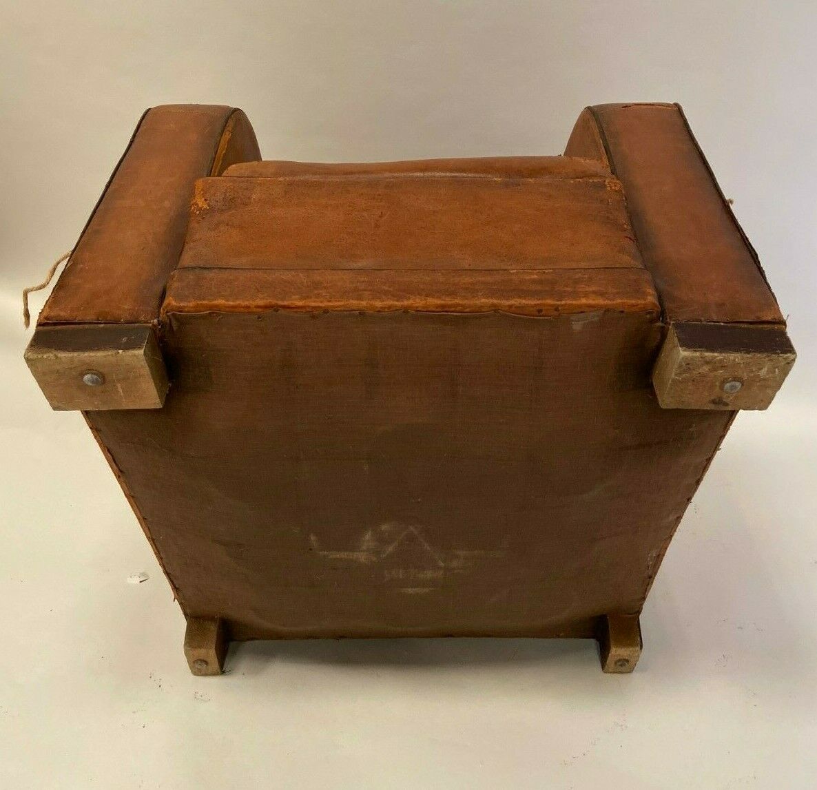 Leather club armchair 1930