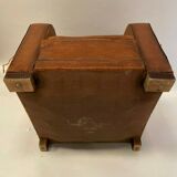 Leather club armchair 1930