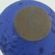 Mid century vase hartwig heyne hoy fat lava intense blue