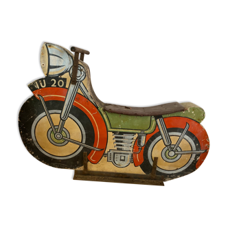 Old merry-go-round motorcycle