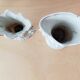 Set of 4 porcelain wedding vases
