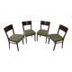 Ensemble de quatre chaises à manger/ Interier Praha, années 1950.