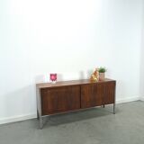 Enfilade en palissandre plus fin avec chromen poten, vintage kast