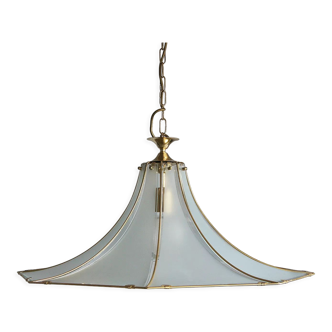 Mid-Century Italian Glass Pendant Light