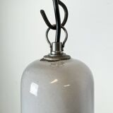 Industrial Grey Enamel Factory Pendant Lamp, 1960s