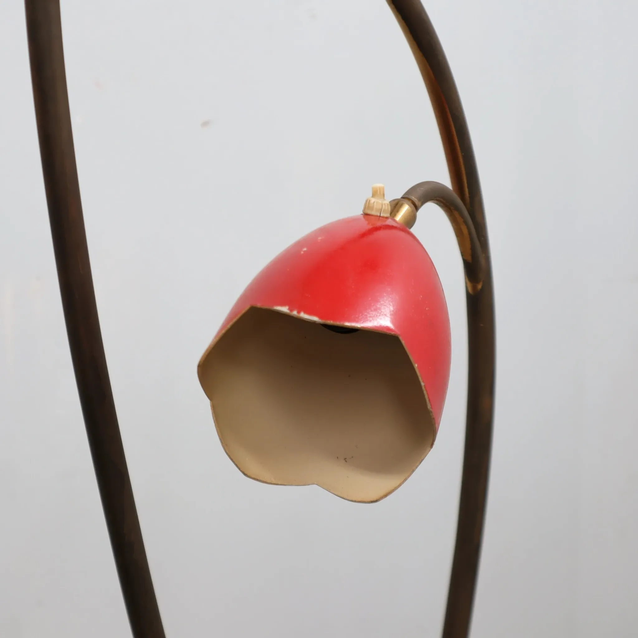 1950s Italian Biancardi e Jordan brass floor lamp