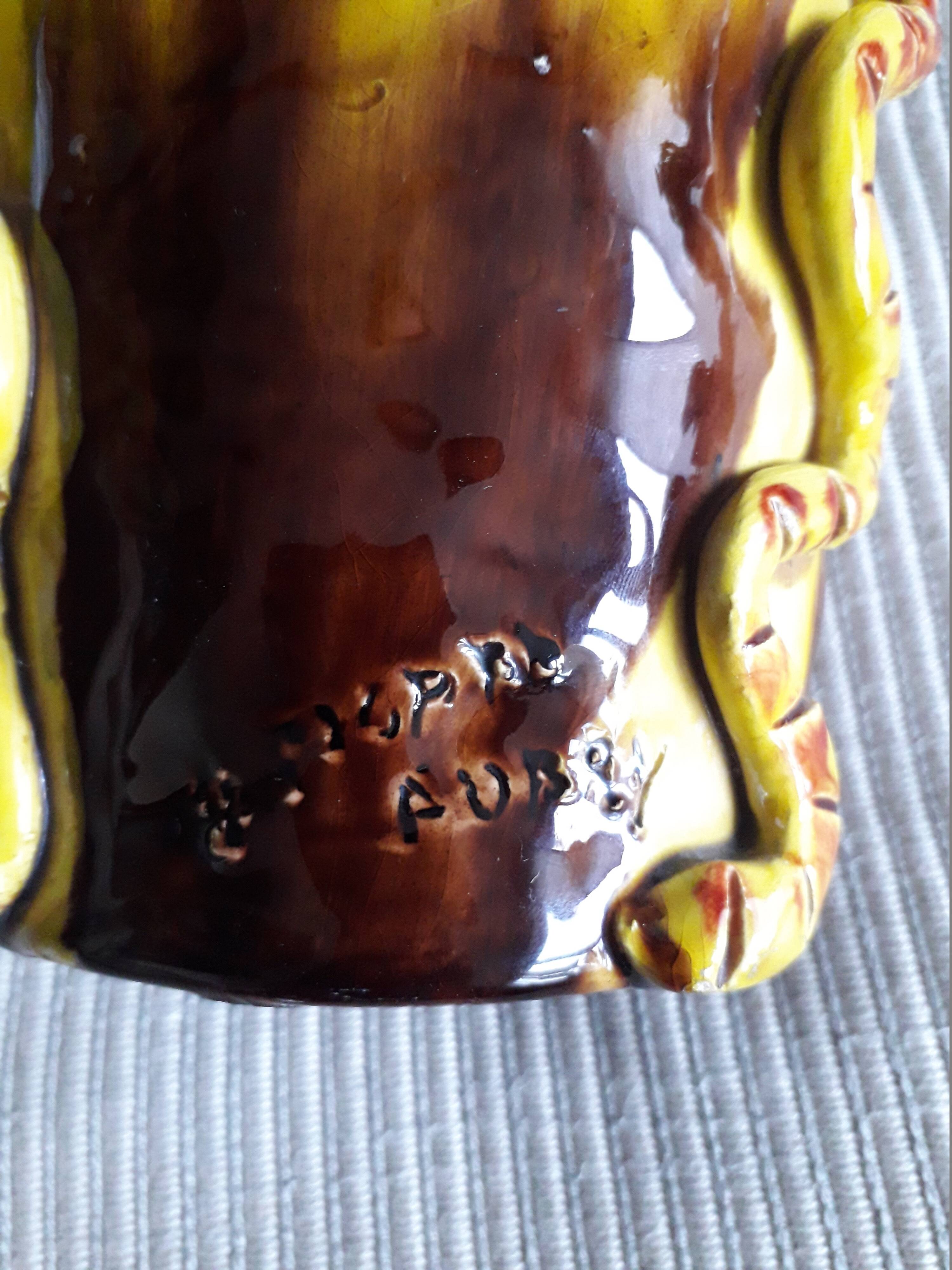 Vase vintage signé très original