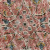 3x9 Vintage All-Over Floral Red Turkish Runner Rug, 92x286Cm