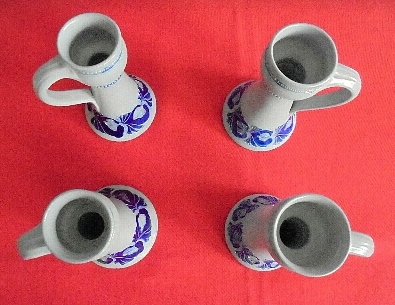 Lot of 4 Alsace sandstone candlesticks