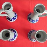 Lot of 4 Alsace sandstone candlesticks