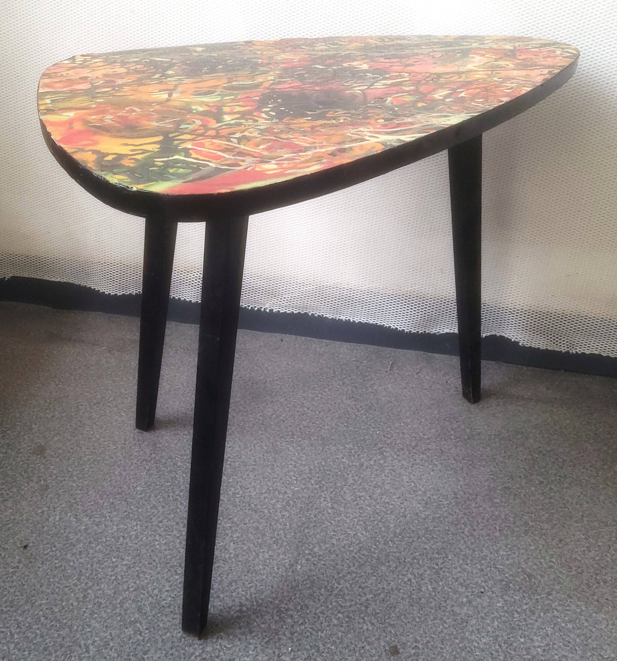 Vintage tripod side table