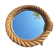 Braided hemp mirror Audoux Minet