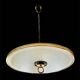 Glass and brass pendant light in the style of Pietro Chiesa, Italy 1970s