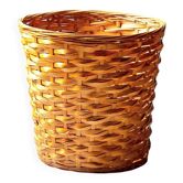 Corbeille à papier ou cache pot en osier