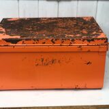 Chest trunk canteen metal orange