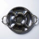 Large serving platter for hors d'oeuvres Jean Couzon in 18/10 stainless steel, 5 compartments.