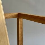 Pair of handmade wooden armchairs