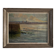 Oil on hardboard beachfront with fishermen on foot 1958 by RP
