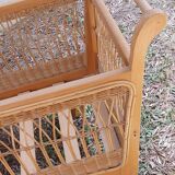Vintage wickerwork cradle