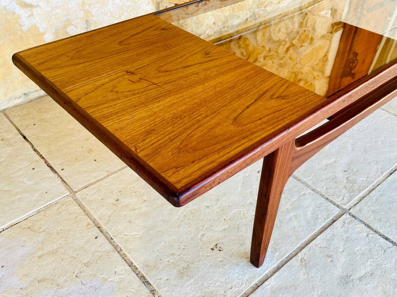 Vintage Teak and Glass Coffee Table by G Plan, Circa 1960s