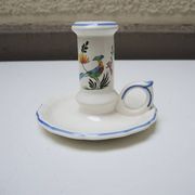 Old candlestick Gien – Birds of Paradise