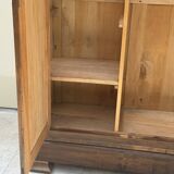 Grande armoire en bois massif XIXe Biedermeier