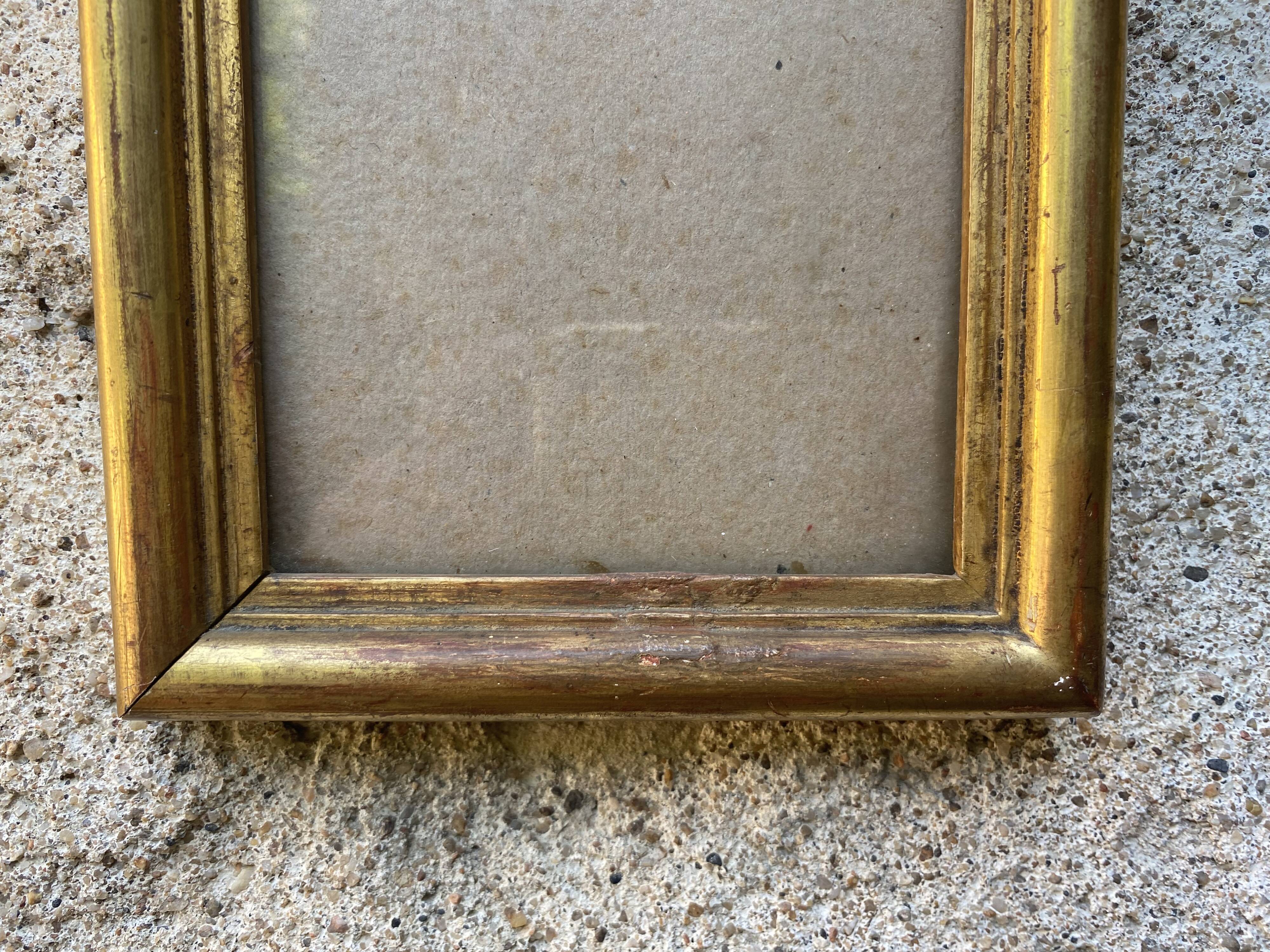 Photo frame in gilded wood late nineteenth