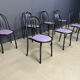 Ensemble de chaises Nr 222 par Robert Mallet-Stevens, années 1980, ensemble de 8.