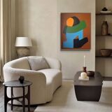 Colorful figurative abstract "You and me"