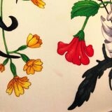 Mid-Century Modern Table Lamp in Brass with Vintage Gucci Shade