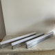 Suite of 5 modernist Perzel, chrome and neon wall lamps, Art deco 1930
