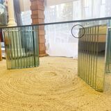 Italian glass coffee table — Luigi Massoni 1970