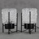 1970s Pair of Nightstands Glass Lamps , Germany