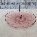 Pink glass-sided dish