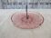 Plat a anse en verre rose